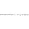 Thumbnail Image 3 of Diamond Oval Links Bracelet 1/10 ct tw Sterling Silver 7.25&quot;