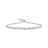 Thumbnail Image 1 of Diamond S-Curve Bolo Bracelet 1/10 ct tw Sterling Silver