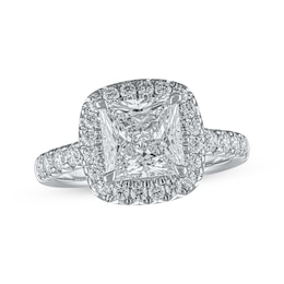 Now + Forever Lab-Grown Diamonds Princess-Cut Engagement Ring 2-3/4 ct tw 14K White Gold