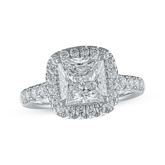 Lab-Created Diamonds by KAY Princess-Cut Engagement Ring 2-3/4 ct tw 14K White Gold
