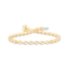 Thumbnail Image 1 of Diamond Marquise Link Bracelet 1 ct tw 10K Yellow Gold 7.25&quot;