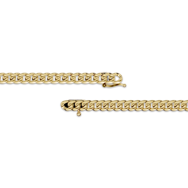 Main Image 3 of Diamond Rectangle Bar Chain Bracelet 1 ct tw 10K Yellow Gold 7.5&quot;