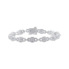 Thumbnail Image 0 of Diamond Cushion Link Bracelet 1 ct tw 10K White Gold 7.5"