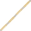Thumbnail Image 2 of Diamond Curb Chain Bracelet 1/2 ct tw 10K Yellow Gold 7.25&quot;