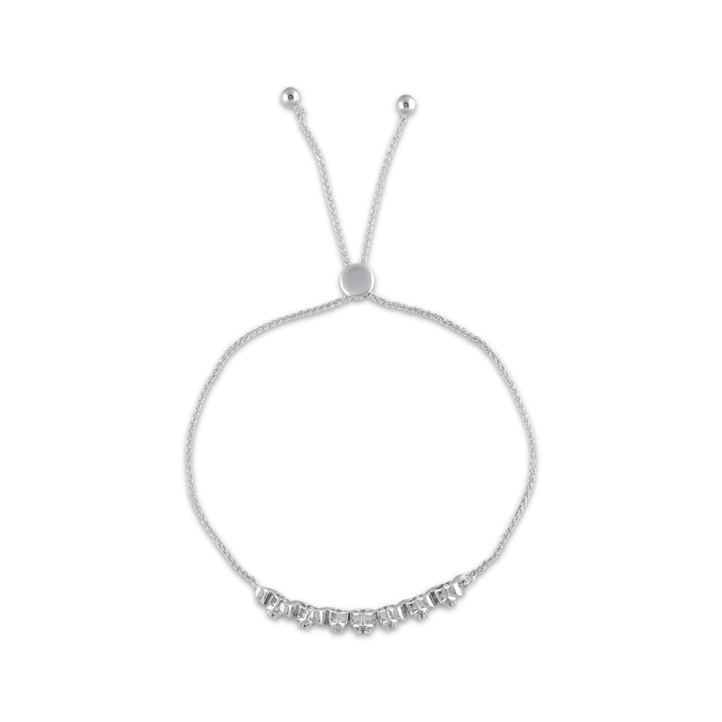 Main Image 2 of Multi-Diamond S-Link Bolo Bracelet 1/5 ct tw Sterling Silver