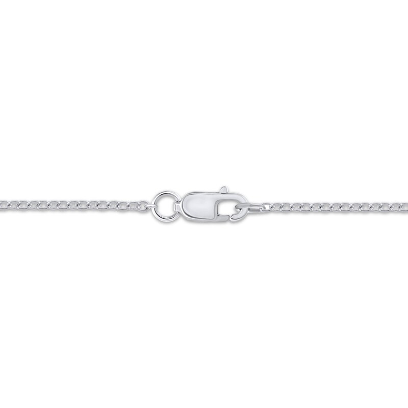Diamond Infinity Heart Chain Bracelet 1/6 ct tw Sterling Silver 7.5"