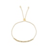Thumbnail Image 2 of Diamond Marquise & Round Link Bolo Bracelet 1/4 ct tw 10K Yellow Gold