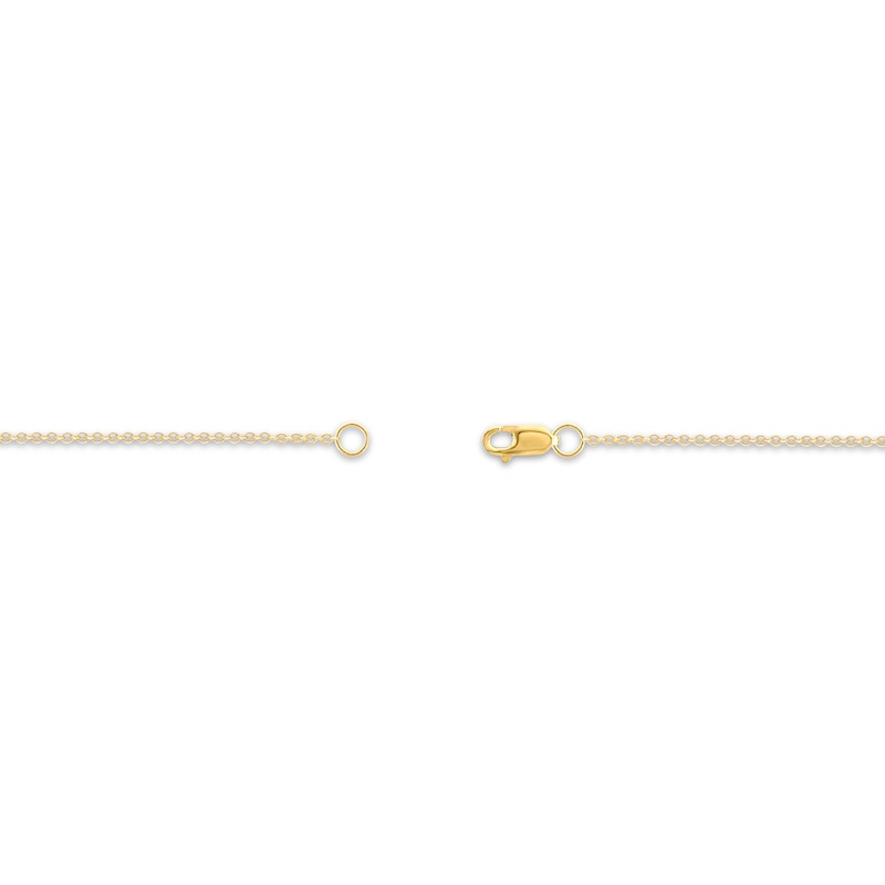 Main Image 3 of Multi-Diamond Flower Line Bracelet 1/2 ct tw 10K Yellow Gold 7.5&quot;