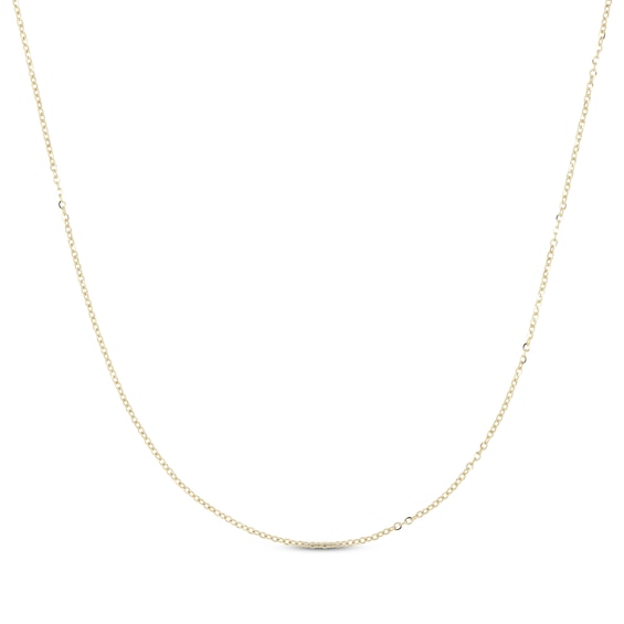 Diamond-Cut Cable Chain Necklace 1.7mm Solid 14K Yellow Gold 18"