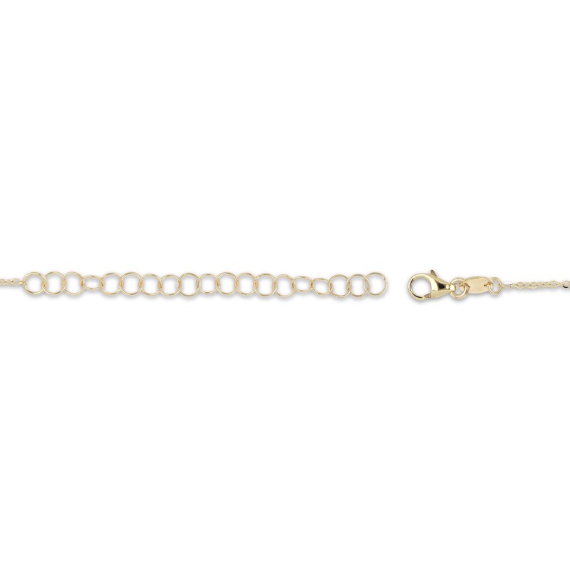 Main Image 3 of Diamond-Cut Cable Chain Necklace 1.7mm Solid 14K Yellow Gold 18&quot;
