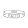 Thumbnail Image 1 of Diamond &quot;Faith&quot; Bangle Bracelet 1/3 ct tw Sterling Silver