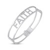 Thumbnail Image 2 of Diamond &quot;Faith&quot; Bangle Bracelet 1/3 ct tw Sterling Silver