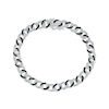 Thumbnail Image 0 of Black & White Diamond Curb Chain Bracelet 1 ct tw Sterling Silver 7"