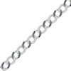Thumbnail Image 1 of Black & White Diamond Curb Chain Bracelet 1 ct tw Sterling Silver 7"