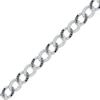 Thumbnail Image 2 of Black & White Diamond Curb Chain Bracelet 1 ct tw Sterling Silver 7&quot;