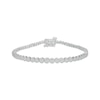 Thumbnail Image 1 of Multi-Diamond Circle Link Bracelet 1/2 ct tw Sterling Silver 7.25&quot;