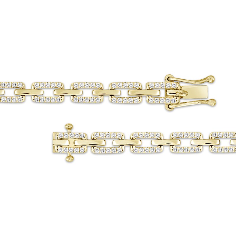 Linked Always Diamond Chain Link Bracelet 1 ct tw 10K Yellow Gold 7"