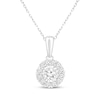 Thumbnail Image 2 of KAY Lab-Grown Diamonds Necklace & Stud Earrings Set 1-1/2 ct tw 10K White Gold