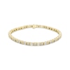 Thumbnail Image 1 of Baguette & Round-Cut Multi-Diamond Bracelet 2 ct tw 10K Yellow Gold 7&quot;