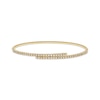Thumbnail Image 1 of Diamond Flex Bypass Bangle Bracelet 1/2 ct tw 10K Yellow Gold
