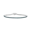 Thumbnail Image 1 of Blue Diamond Tennis Bracelet 1/2 ct tw Sterling Silver 7.25&quot;