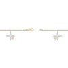 Thumbnail Image 3 of Diamond XO Dangle Bracelet 1/4 ct tw 10K Yellow Gold 7&quot;
