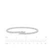 Thumbnail Image 4 of Diamond Link Bracelet with Magnetic Clasp 1/2 ct tw 10K White Gold 7&quot;