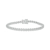Thumbnail Image 1 of Diamond Stacked S-Link Bracelet 3/4 ct tw Sterling Silver 7&quot;
