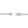 Thumbnail Image 2 of Diamond Stacked S-Link Bracelet 3/4 ct tw Sterling Silver 7"