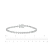 Thumbnail Image 3 of Diamond Stacked S-Link Bracelet 3/4 ct tw Sterling Silver 7"