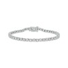 Thumbnail Image 0 of Diamond Link & Bar Bracelet 1 ct tw 10K White Gold 7"