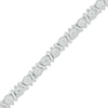 Thumbnail Image 1 of Diamond Link & Bar Bracelet 1 ct tw 10K White Gold 7"