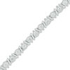 Thumbnail Image 2 of Diamond Link & Bar Bracelet 1 ct tw 10K White Gold 7&quot;