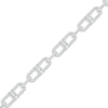Thumbnail Image 1 of Baguette & Round-Cut Diamond Mariner Chain Bracelet 1 ct tw 10K White Gold 7"