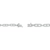 Thumbnail Image 3 of Baguette & Round-Cut Diamond Mariner Chain Bracelet 1 ct tw 10K White Gold 7&quot;