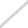 Thumbnail Image 1 of Multi-Diamond Marquise & S-Link Bracelet 1-1/2 ct tw Sterling Silver 7"