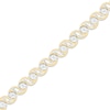 Thumbnail Image 1 of Baguette & Round-Cut Diamond S-Link Bracelet 1-3/4 ct tw 10K Yellow Gold 7"