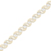 Thumbnail Image 2 of Baguette & Round-Cut Diamond S-Link Bracelet 1-3/4 ct tw 10K Yellow Gold 7&quot;