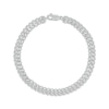 Thumbnail Image 1 of Diamond Vintage-Style Link Bracelet 1/4 ct tw 10K White Gold 7&quot;