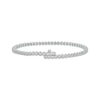 Thumbnail Image 1 of Multi-Diamond Flower Link Bracelet with Magnetic Clasp 1-1/2 ct tw 10K White Gold 7&quot;
