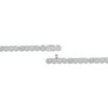 Thumbnail Image 3 of Multi-Diamond Flower Link Bracelet with Magnetic Clasp 1-1/2 ct tw 10K White Gold 7&quot;
