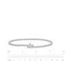 Thumbnail Image 4 of Multi-Diamond Flower Link Bracelet with Magnetic Clasp 1-1/2 ct tw 10K White Gold 7&quot;