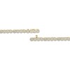 Thumbnail Image 2 of Multi-Diamond Flower Link Bracelet with Magnetic Clasp 1-1/2 ct tw 10K Yellow Gold 7"