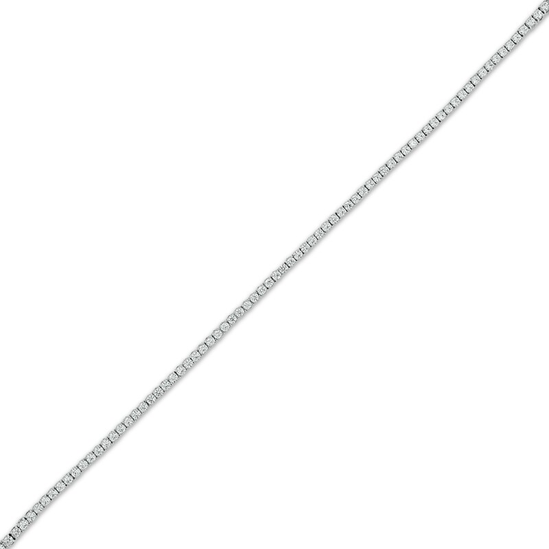 Diamond Tennis Bracelet with Magnetic Clasp 3 ct tw 10K White Gold 7"