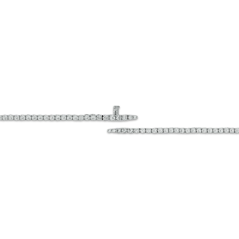 Main Image 3 of Diamond Tennis Bracelet with Magnetic Clasp 3 ct tw 10K White Gold 7"