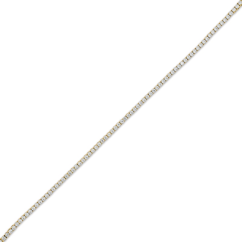 Main Image 2 of Diamond Tennis Bracelet with Magnetic Clasp 3 ct tw 10K Yellow Gold 7&quot;