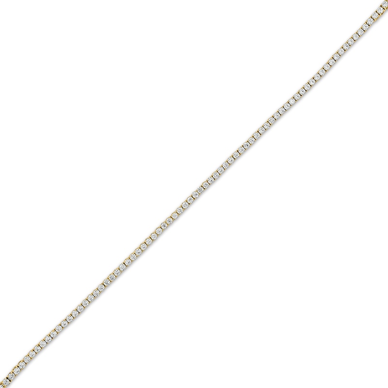 Diamond Tennis Bracelet with Magnetic Clasp 3 ct tw 10K Yellow Gold 7"