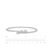 Thumbnail Image 4 of Baguette & Round-Cut Diamond Tennis Bracelet with Magnetic Clasp 3 ct tw 10K White Gold 7&quot;