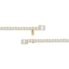 Thumbnail Image 2 of Baguette & Round-Cut Diamond Tennis Bracelet with Magnetic Clasp 3 ct tw 10K Yellow Gold 7"