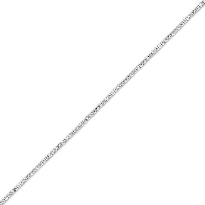 Main Image 2 of Diamond Tennis Bracelet with Magnetic Clasp 3-3/4 ct tw 10K White Gold 7&quot;
